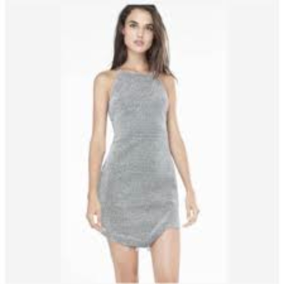silver asymmetrical dress